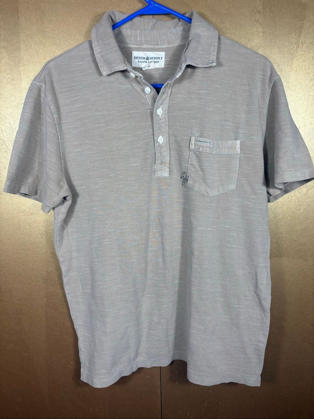 Ralph Lauren Denim & Supply mens henley polo short size M
